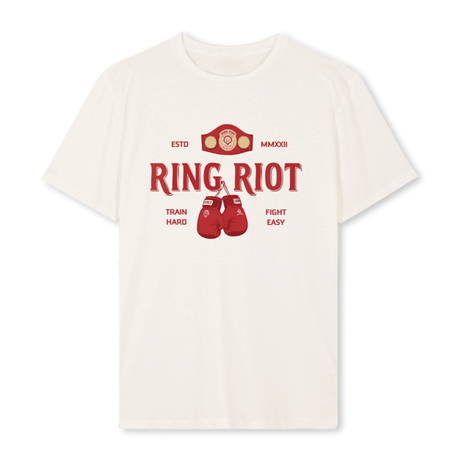 FIGHT BELT Vintage White Regular Tee.