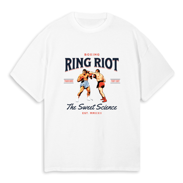 SWEET SCIENCE White Oversized Tee.