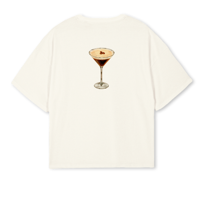 WHAT ELSE Cream Oversized Boxy Tee.