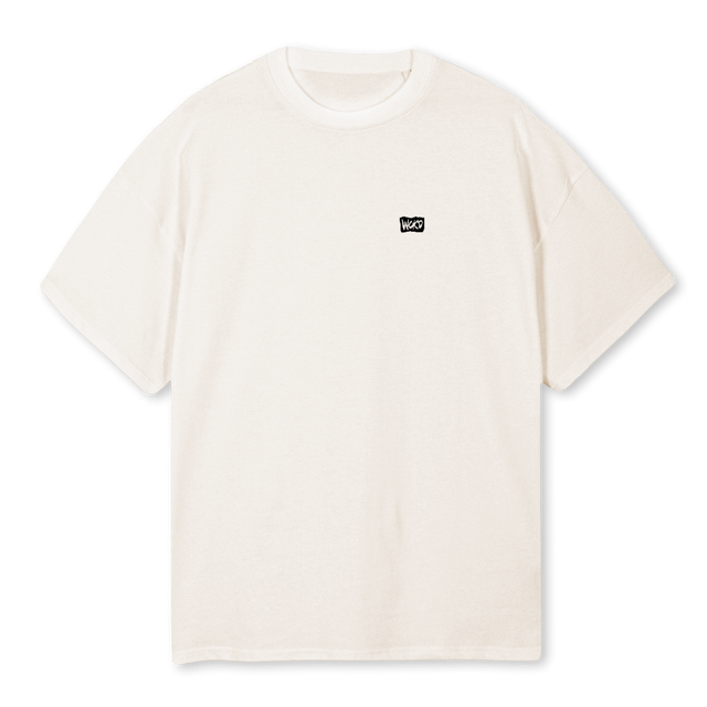 WCKD IL OTVA Vintage White Oversized Tee.