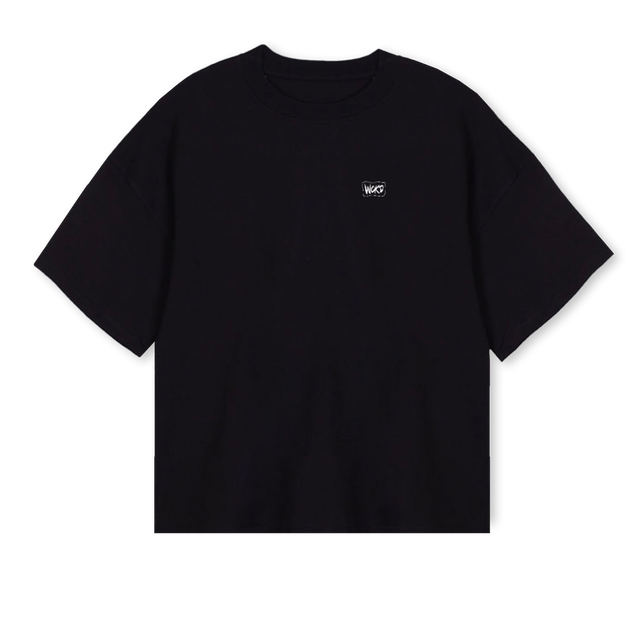 WCKD WL BTVA Black Oversized Boxy Tee.