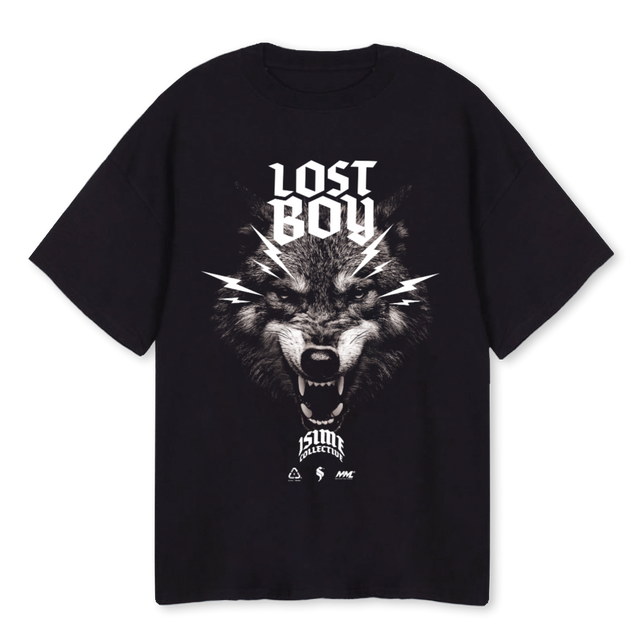 WLFII Black Oversized Tee.