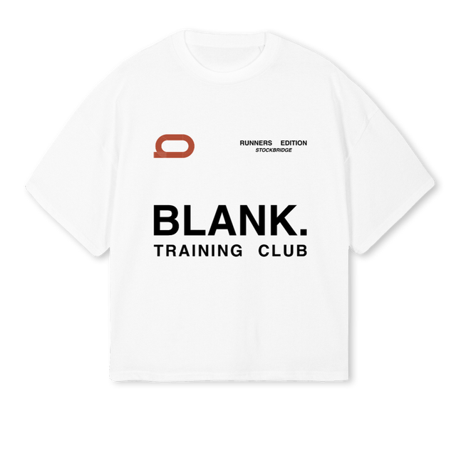 BLANK PWR BY ENDU White Oversized Boxy Tee.