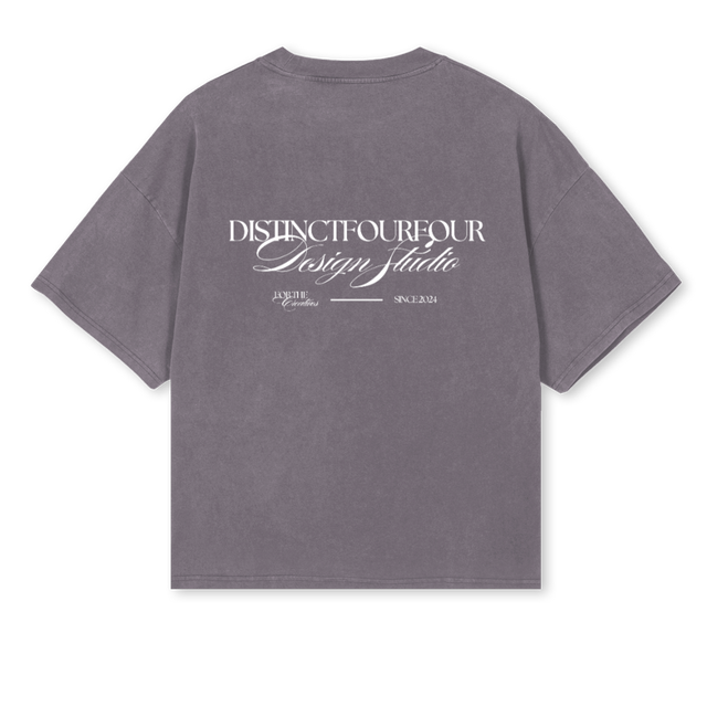 DESIGNPGTEE Pigment Grey Oversized Boxy Tee.