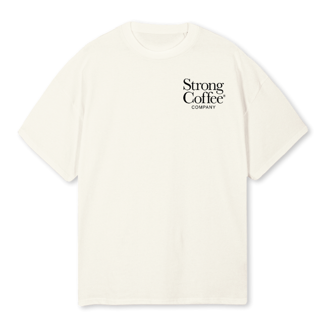 SCOFFEE Cream Oversized Tee.