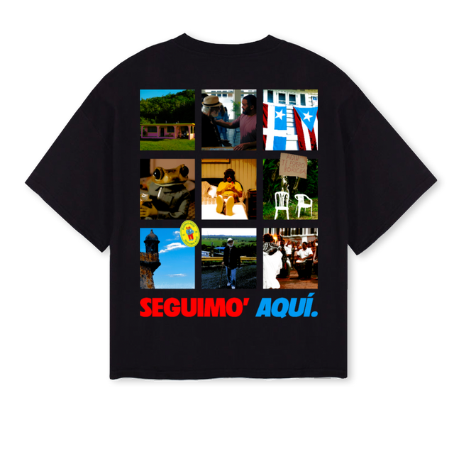BENI Black Oversized Boxy Tee.