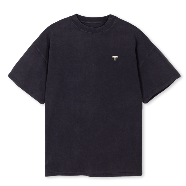 COLOSEUMCREME Vintage Black Oversized Tee.