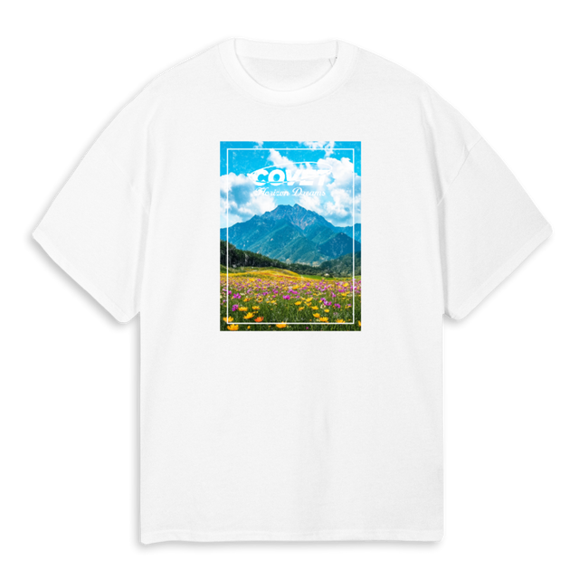 DREAMING White Oversized Tee.