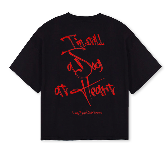 DOGDAYZ Black Oversized Boxy Tee.