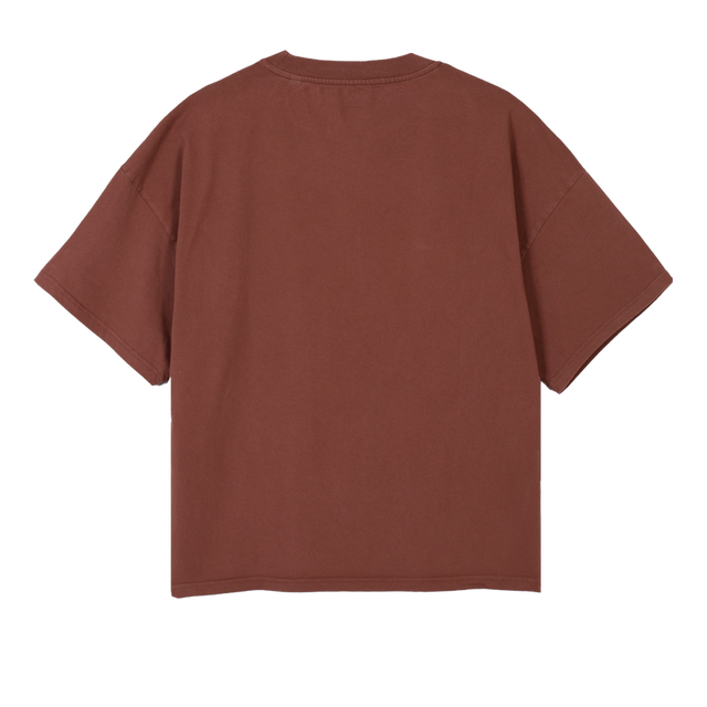 HALFFULLTEE Vintage Brown Oversized Boxy Tee.