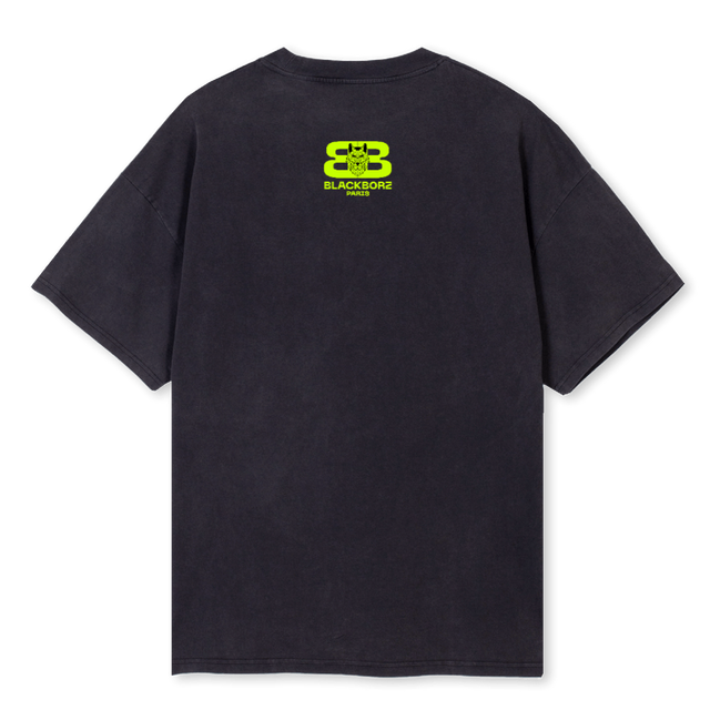PARISS Vintage Black Oversized Tee.