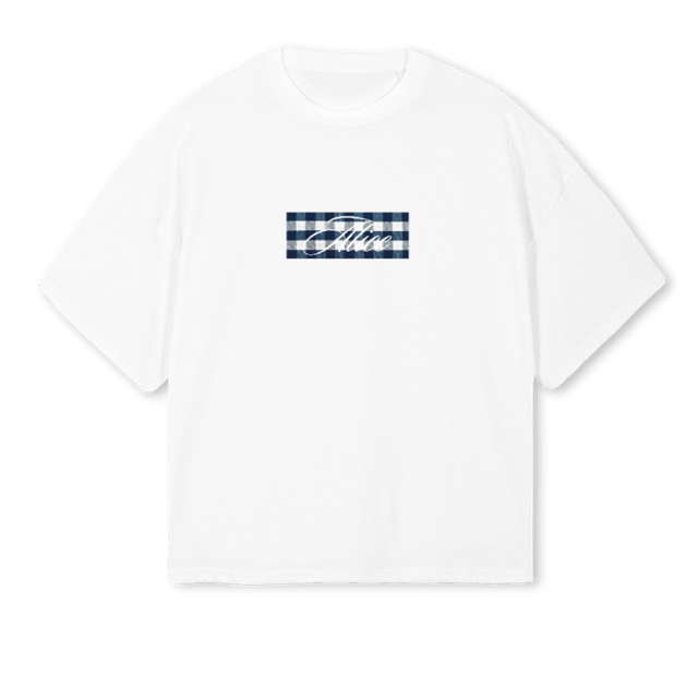 VICHY White Oversized Boxy Tee.