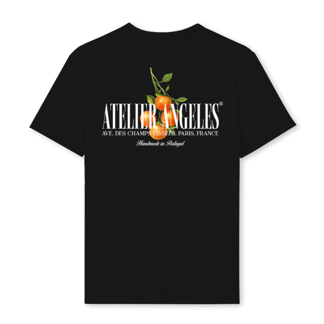 ANGELES NOIRORANGE Black Regular Tee.
