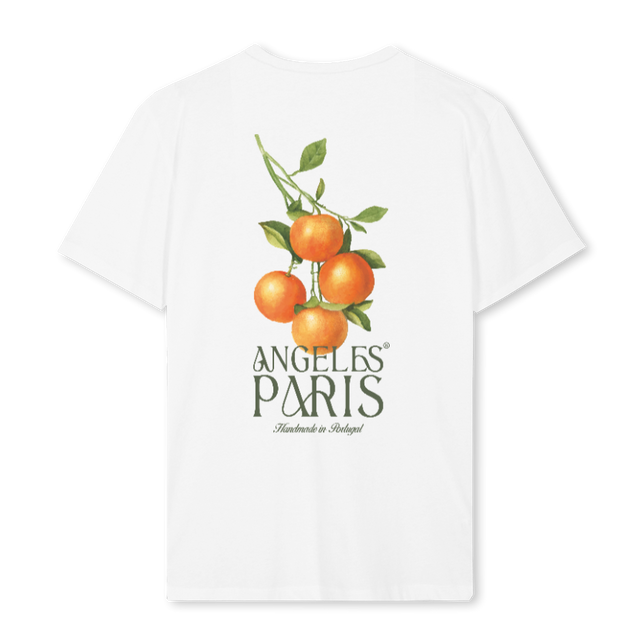 ANGELES BLANC ORANG White Regular Tee.