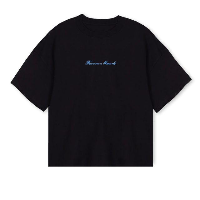 XRAY BEAR Black Oversized Boxy Tee.