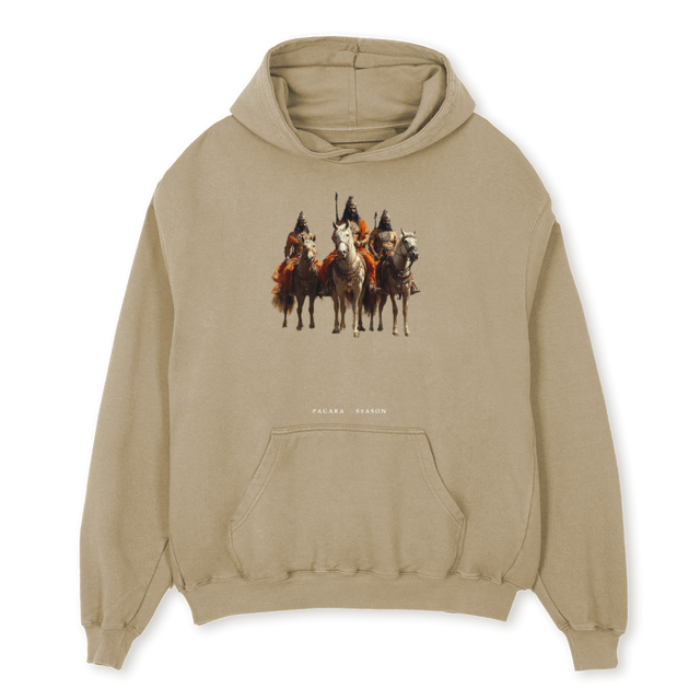 CHOLATRIFECTA Vintage Dune Oversized Hoodie.