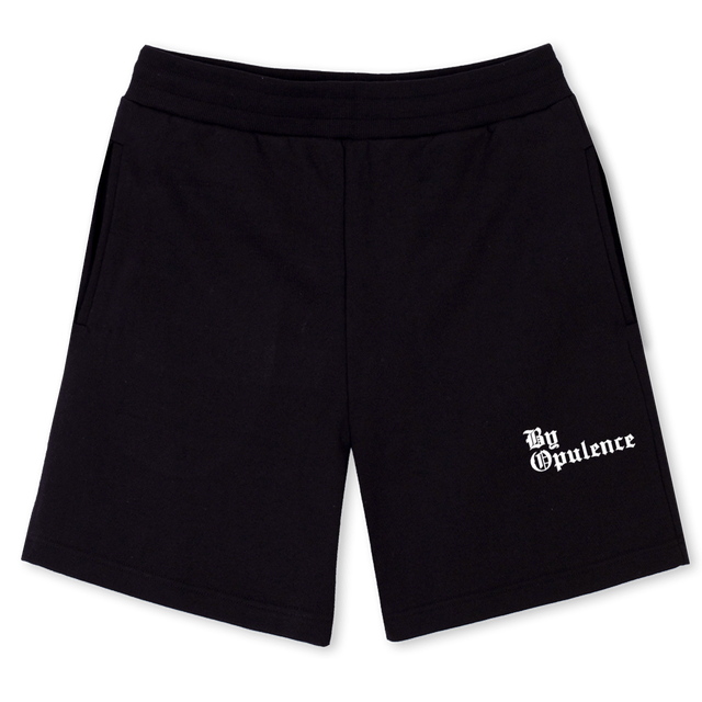 BYOPSHORTS Black Relaxed Sweatshorts.