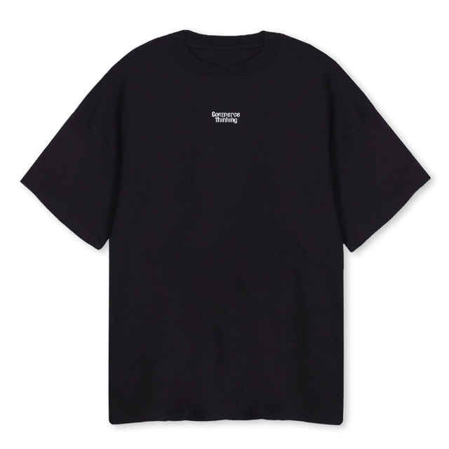 SS WORDMARK Black Oversized Tee.