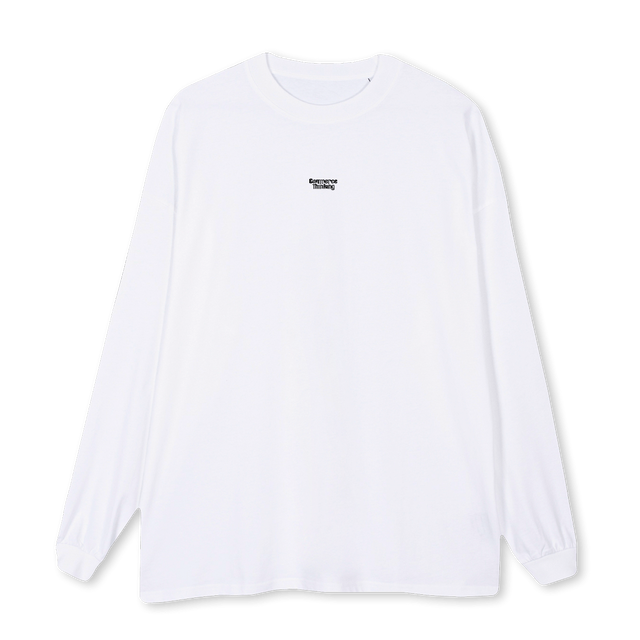 LONG SLV White Oversized LS Tee.