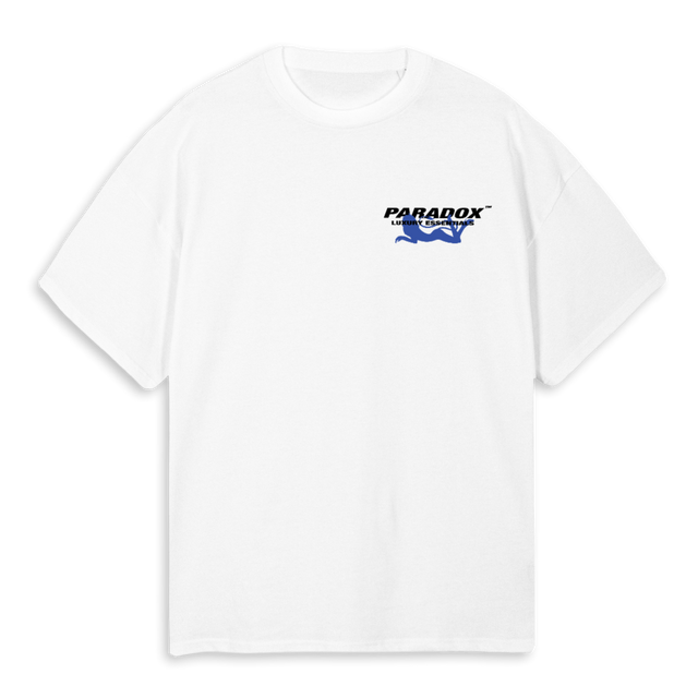 DEVILBLUE White Oversized Tee.