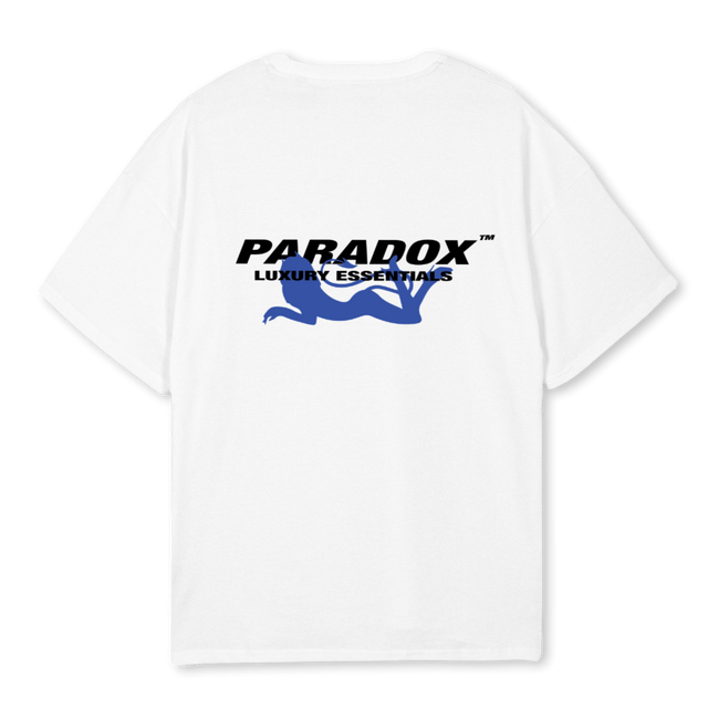 DEVILBLUE White Oversized Tee.