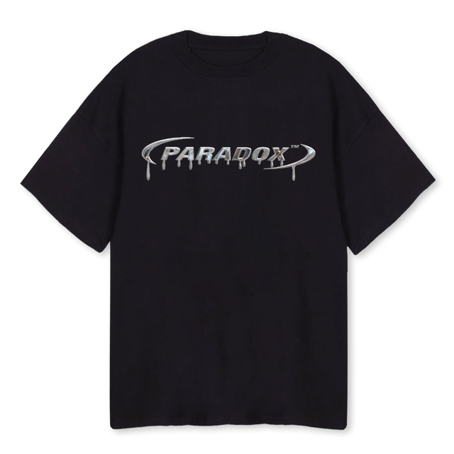 CHROMEDRIPBLACK Black Oversized Tee.