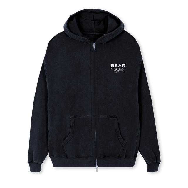 BSB Vintage Black Regular Zipped Hoodie.