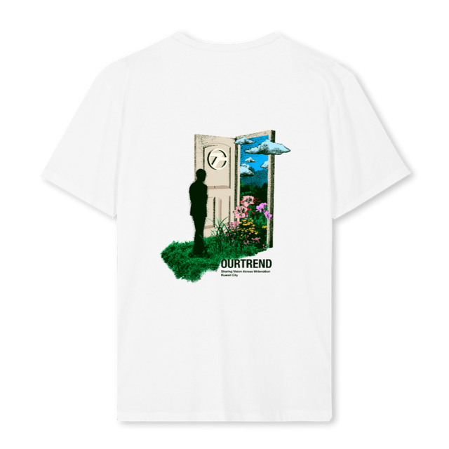 FLOOWER DOOR White Regular Tee.