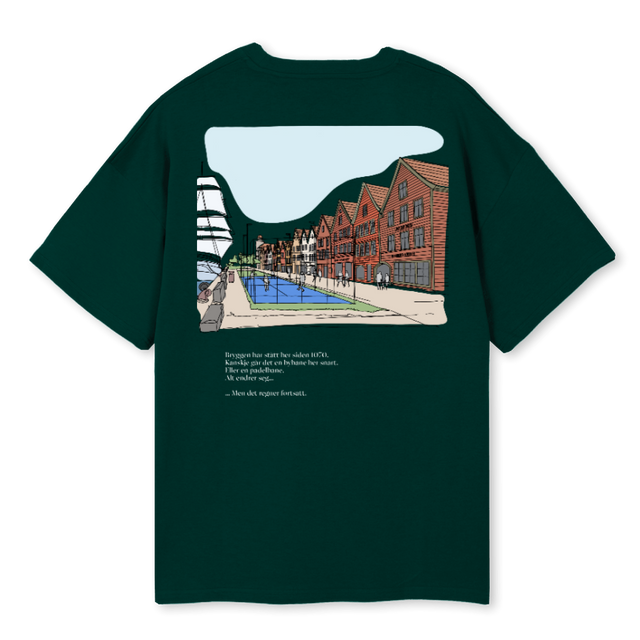 BRYGGEN Wild Green Oversized Tee.
