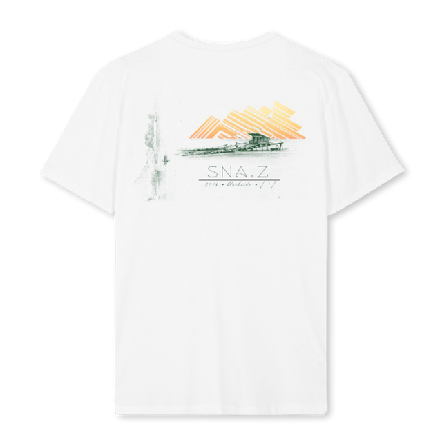DOCKSIDE White Regular Tee.