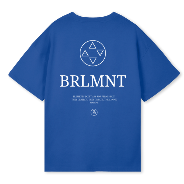 BETTWOWOB Cobalt Blue Oversized Tee.