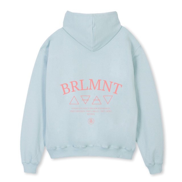 BEHPOB Cold Blue Oversized Hoodie.