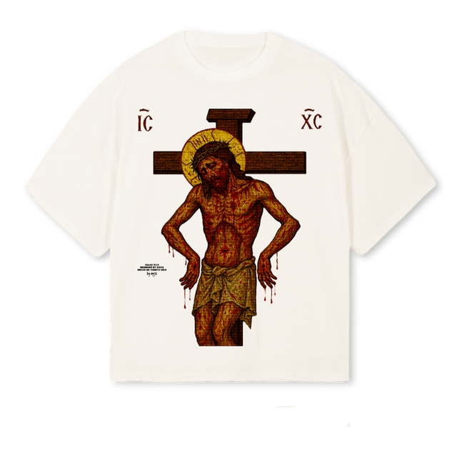 SERVANT Vintage White Oversized Boxy Tee.