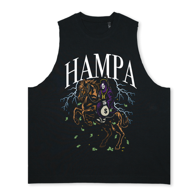 RIPPER Deep Black Oversized Vest.