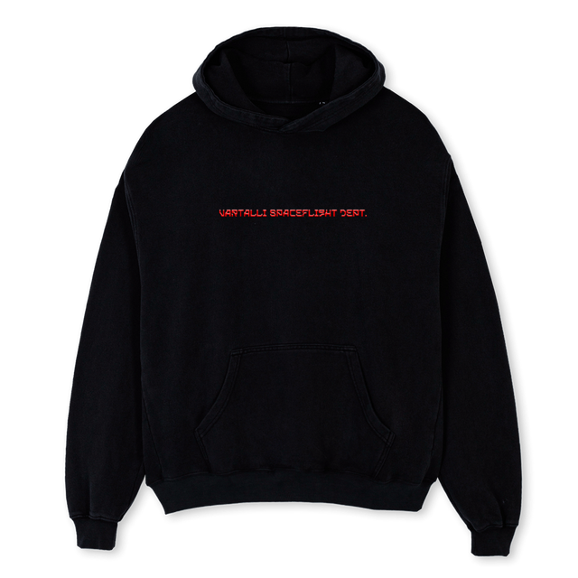 SPACEFLIGHTHOODIE Black Oversized Hoodie.
