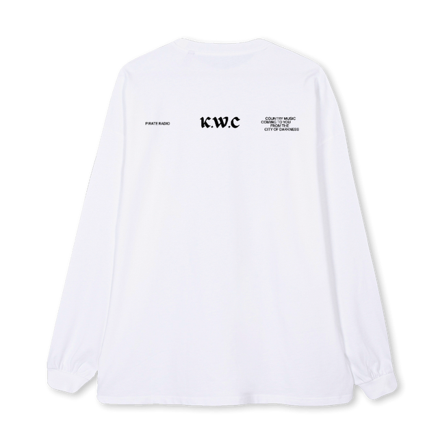 MOWONGGOON White Oversized LS Tee.