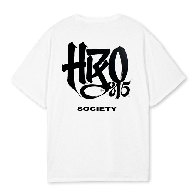 HIROART White Oversized Tee.