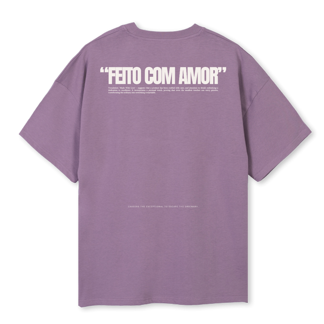 FEITO COM AMOR Purple Oversized Tee.