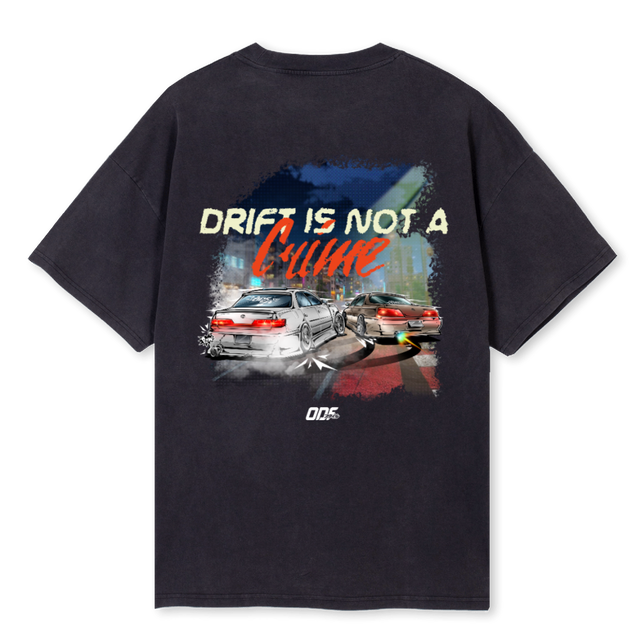 DINACVBTS Vintage Black Oversized Tee.