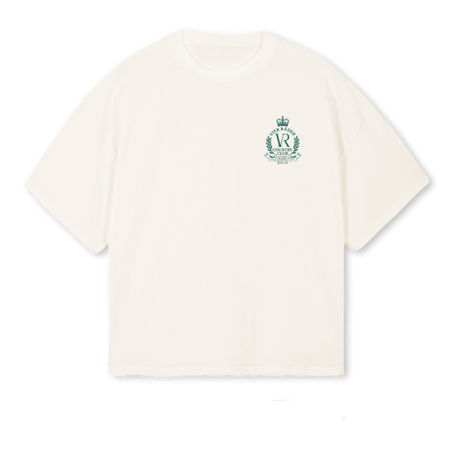 COUNTRYLIFE Vintage White Oversized Boxy Tee.