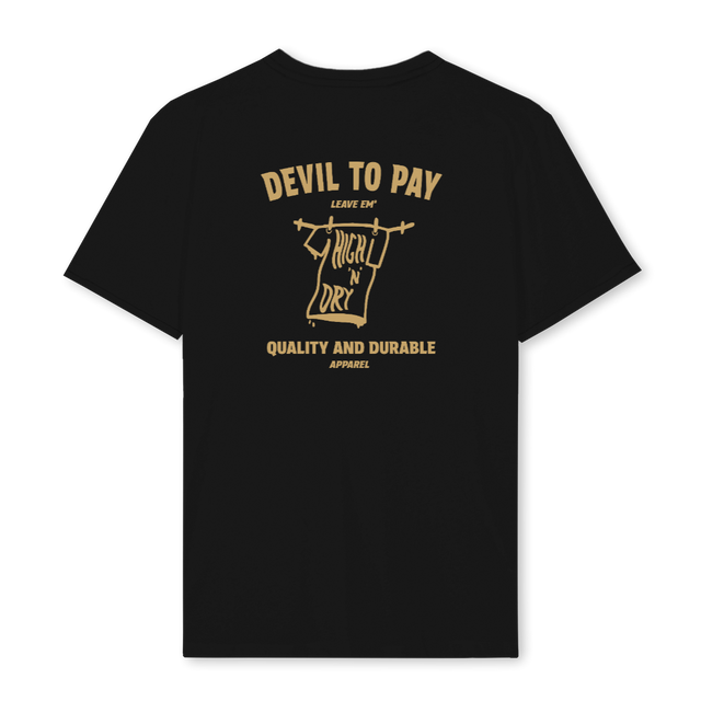 HIGHNDRY Black Regular Tee.