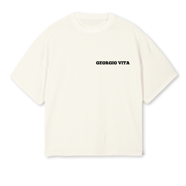 CREAMWI Cream Oversized Boxy Tee.