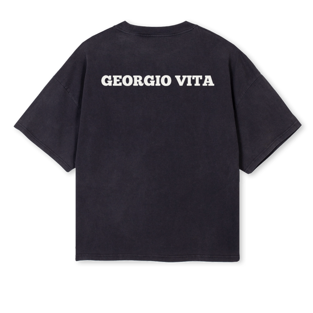 BLAKAA Vintage Black Oversized Boxy Tee.