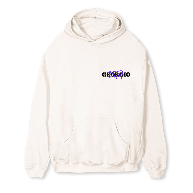 HOODS_1 Vintage White Regular Hoodie.