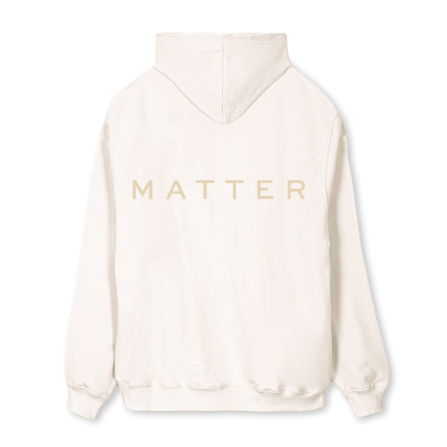 HOODIEWHITEMATTER Vintage White Regular Hoodie.