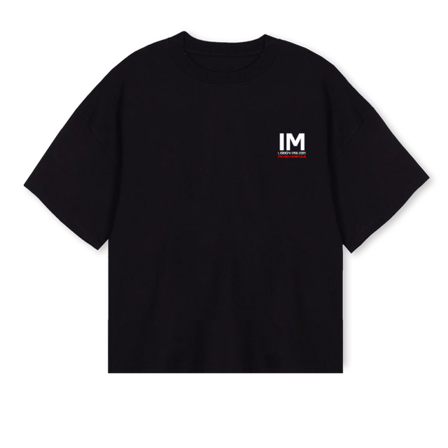 MARIO HENRIQUE Black Oversized Boxy Tee.