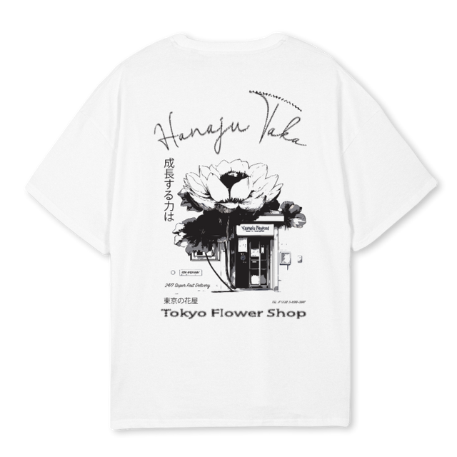 TOKYOTAKA White Oversized Tee.