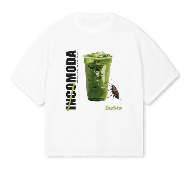 CAMISETA MATCHA White Oversized Boxy Tee.