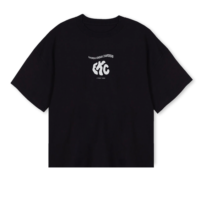 EKCTEEFINAL Black Oversized Boxy Tee.