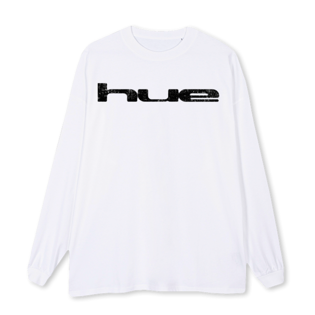HUELS White Oversized LS Tee.